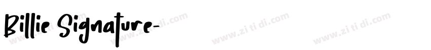 Billie Signature字体转换